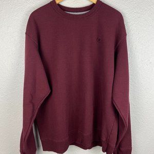 Champion Embroidered Logo Crewneck Burgundy Red